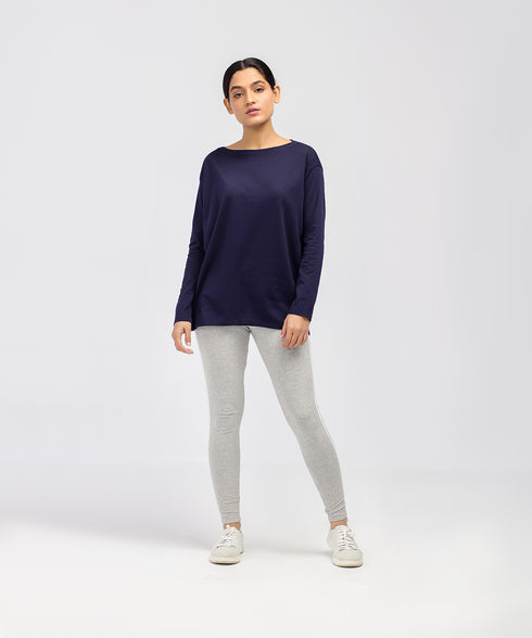 Women's Boat Neck Long Sleeve Tee